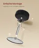 An exploded view diagram showing the assembly steps of a stool. Produktbild-Vorschau