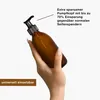 Oputec 4 x 250 ml Seifenspender aus Glas – Shampoo-Flaschen Produktbild-Vorschau 2