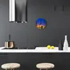 Glasuhr Wanduhr Küchenuhr Echt-Glas 30fi cm Skyline Dubai Produktbild-Vorschau 3