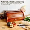 Creative Home Hnedý Drevený Kôš na Chlieb | 38 x 28,5 x Náhľad obrázku produktu 5