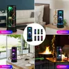 Collage of images showing a jellyfish lamp in different settings and colors. Produktbild-Vorschau