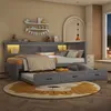 A child's bedroom with a grey daybed and a lion-themed rug. Podgląd zdjęcia produktu