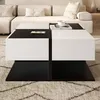 Merax Couchtisch 70x70x35,5 cm mit 2 Schubladen, Produktbild-Vorschau 3