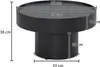 Couchtisch FineBuy Pilzform Metall Schwarz 60x60x36 cm Produktbild-Vorschau 2