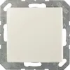 A close-up view of a white electrical switch plate with a metal mounting frame. Anteprima dell’immagine prodotto
