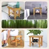 Couchtisch Beistelltisch aus Bambus Duschhocker aus Holz Produktbild-Vorschau 8