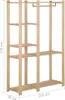 vidaXL Vešiak na kabáty 110x38x170 cm borovicový masív Náhľad obrázku produktu 6