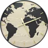 XXL Wanduhr "Welt" Ø 57 cm, moderne Wohnzimmeruhr in Holz Produktbild-Vorschau 2