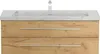 Badmöbel Waschplatz Marmor Carrara White "YAMO 130" Eiche Produktbild-Vorschau 8