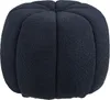 Moderner blauer Hocker mit Paisley-Muster, 48x48x38 cm (B x Produktbild-Vorschau 1