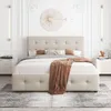 STILVORA Doppelbett 140x200 Polsterbett mit Lattenrost und Produktbild-Vorschau 2
