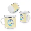 Mr. & Mrs. Panda Emaille Becher Walfisch Thunfisch - Gelb Produktbild-Vorschau 4