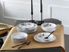 CreaTable, 22673, Luna Black Flower, Tellerset 18-tlg, Produktbild-Vorschau 4