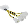 InLine Lüfter Adapterkabel, 4x Lüfter 3pol. an 13,34cm Produktbild-Vorschau 2