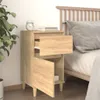 vidaXL Nachttische 2 Stk. Sonoma Eiche 40x35x70 cm - Produktbild-Vorschau 4