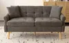 Merax 2-Sitzer Doppelsofa mit dicken Kissen, Holzbeinen und Produktbild-Vorschau 10