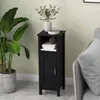 Badschrank schmal, Badezimmerschrank mit offener Ablage & Produktbild-Vorschau 3