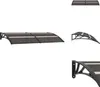 Multiple views of a black door awning. Produktbild-Vorschau