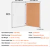 A product image showing a double-door corkboard and whiteboard with dimensions and specifications. Podgląd zdjęcia produktu