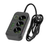 Rallonge multiprise KOBI LINEA PRO Noir 3 compartiments Voir les images du produit 4