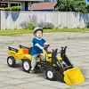 HOMCOM Trettraktor mit Anhänger Tretauto Traktor und Produktbild-Vorschau 2