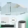 Aopunly Poulailler 3x8x2m Poulailler pour petits animaux Voir les images du produit 2