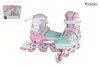 Street Rider Inline Skeelers Rose/Vert Ajustable, Taille Voir les images du produit 1