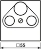 Jung Abdeckung SAT/BK 1fach A 561 PLSAT, Duroplast, Produktbild-Vorschau 2