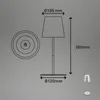 Briloner Lampe de table sans fil, tactile, hauteur Voir les images du produit 8