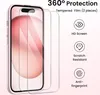 A phone screen protector is shown with marketing text and icons. Produktbild-Vorschau