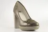 Lacoste Missie Gloss Leder Pumps High Heels braun/grau Produktbild-Vorschau 2