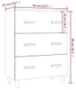 vidaXL Príborník betón sivý 70x34x90 cm odvodený výrobok z Náhľad obrázku produktu 8