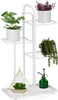 Relaxdays Pflanzenständer, 4 Ablagen, Pflanzentreppe Blumen Produktbild-Vorschau 1