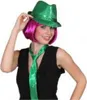 Hut grün Disco-Queen Pailletten-Hut für Erwachsene Kostüm-Zubehör Las Vegas St. Patrick St. Patricks Day Fasching Karneval Mottoparty Schlagermove Accessoire Produktbild-Vorschau
