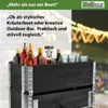 Hochbeet auf Rollen Kräuterbox 80x30x68 cm mobil schwarz Produktbild-Vorschau 6