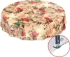 Wachstuchtischdecke wasserabweisend Blumen Braun 120 x 120 Produktbild-Vorschau 2