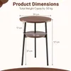 COSTWAY, table basse ronde, diamètre 39 cm, table d'appoint Voir les images du produit 3