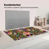 KitchenYeah© Herdabdeckplatte Blumen - Totenkopf - Muster , Produktbild-Vorschau 3