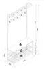 Skohylde | Mål ca. H. 190 x B. 90 x D. 30 cm | Tøjstativ i Produktbild-Vorschau 4