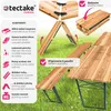 Set da birreria tectake, 3 pezzi, pieghevole, tavolo in Anteprima dell’immagine prodotto 13