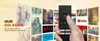 A hand holding a remote control is shown in front of a collage of streaming service logos and movie posters, suggesting a media device. Produktbild-Vorschau