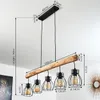 Aprica »Aprica« Hängelampe aus Metall/Holz in Schwarz/Braun Produktbild-Vorschau 3