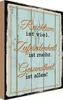 vianmo Holzschild 18x12 cm Reichtum Zufriedenheit Gesund Produktbild-Vorschau 1