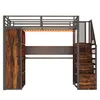 Flieks Etagenbett Metallbett 90x200cm mit Schreibtisch und Produktbild-Vorschau 7