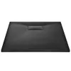 vidaXL Duschwanne SMC Schwarz 90×70 cm Produktbild-Vorschau 3