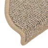 vidaXL Tapis d'escalier 15 pcs. 65x21x4 cm Marron Demi-Rond Voir les images du produit 11