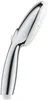 A chrome and white hand shower head on a white background. Anteprima dell’immagine prodotto