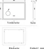 Badspiegel mit Beleuchtung 80x60 cm Uhr, 3X LED Make-up Produktbild-Vorschau 8