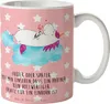 Mr. & Mrs. Panda Kaffeetasse Einhorn Verliebt - Rot Pastell Produktbild-Vorschau 1