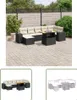 The Living Store 8-tlg. Garten-Sofagarnitur mit Kissen Produktbild-Vorschau 1